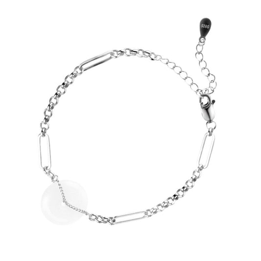 Jade Irregular Drawn Chain Bracelet B1006