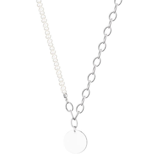 Baroque Pearls Cable Chain Necklace N1033