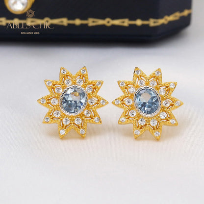 Floral Star Earrings 5627