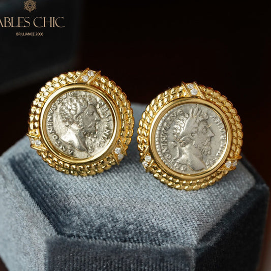Byzantine Lira Coin Earrings
