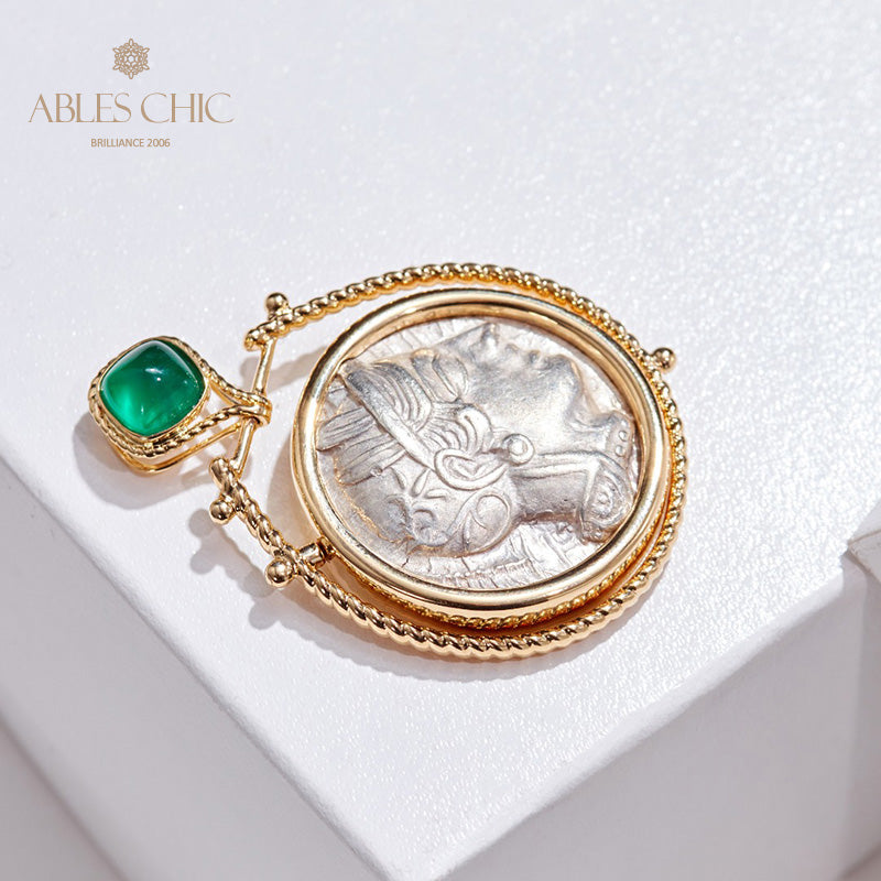 Athena Reversible Medallion Pendant Only