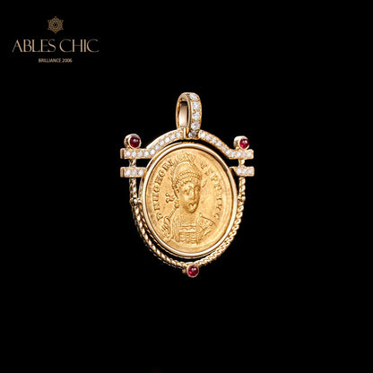 Byzantine Artifact Medallion Pendant Only