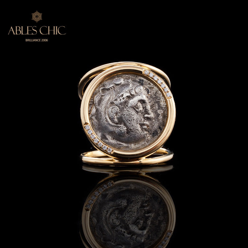 Flip Medallion Heracles Ring