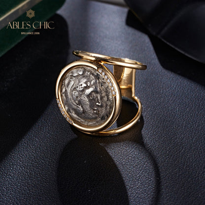 Flip Medallion Heracles Ring