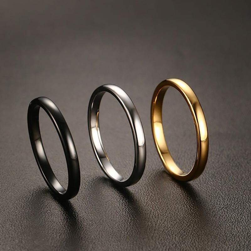 High Polished Tungsten Wedding Band Classic Engagement Ring Wholesale 2mm - Ables Mall