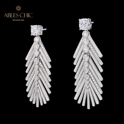 Silky Cypress Needle Earrings 6135