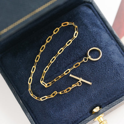 T-Bar Elongated Chain Necklace 50cm