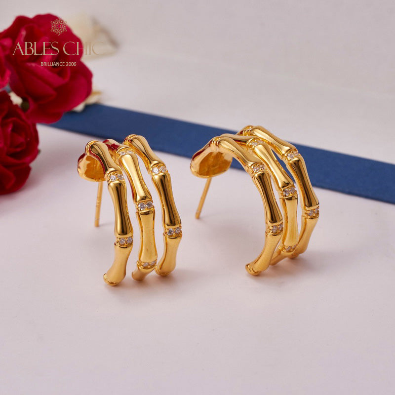 Bamboo Knots Earrings 5736