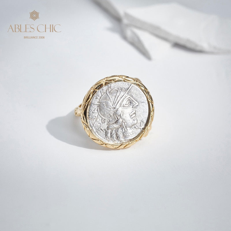 Byzantine Deity Wing Coin Ring