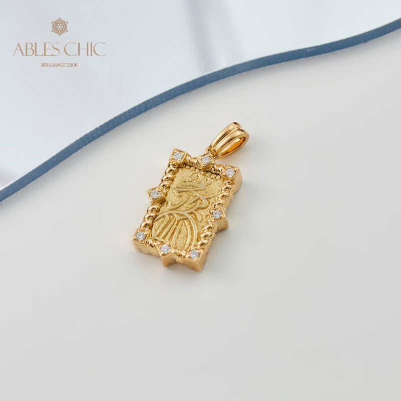 Characters Gold Coin Pendant Only